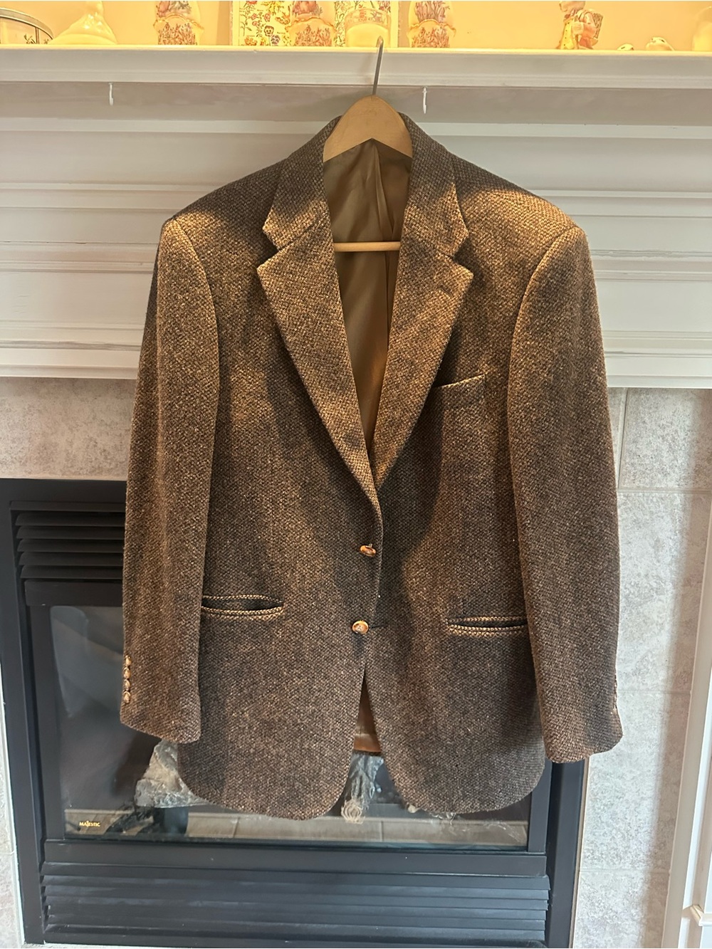 Bert Pulitzer Brown Tweed Wool Sport Coat Blazer